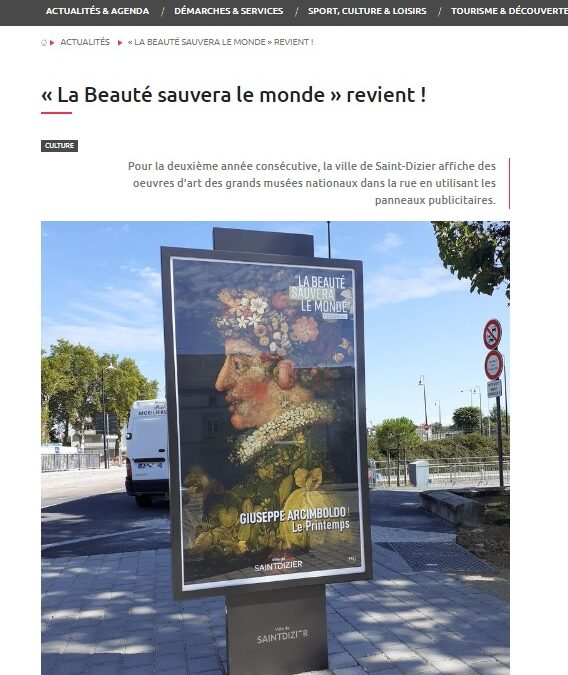 la ville de Saint-Dizier affiche des oeuvres d’art en utilisant des supports Publi Essor